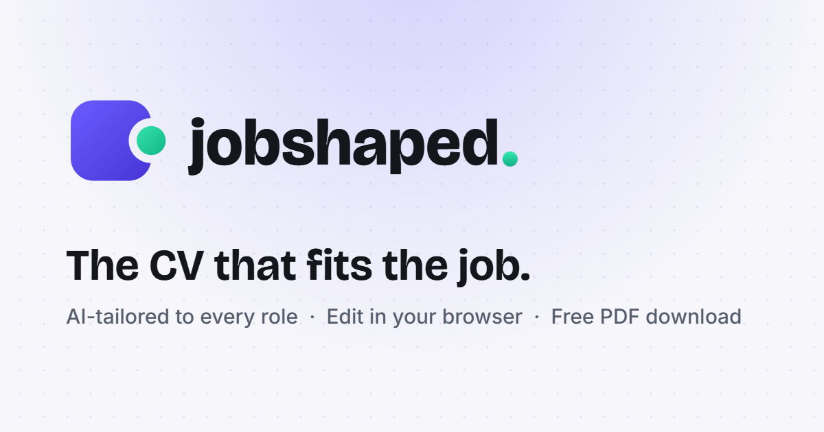 I built a CV tool that helps both job-seekers and recruiters find each other easier logo